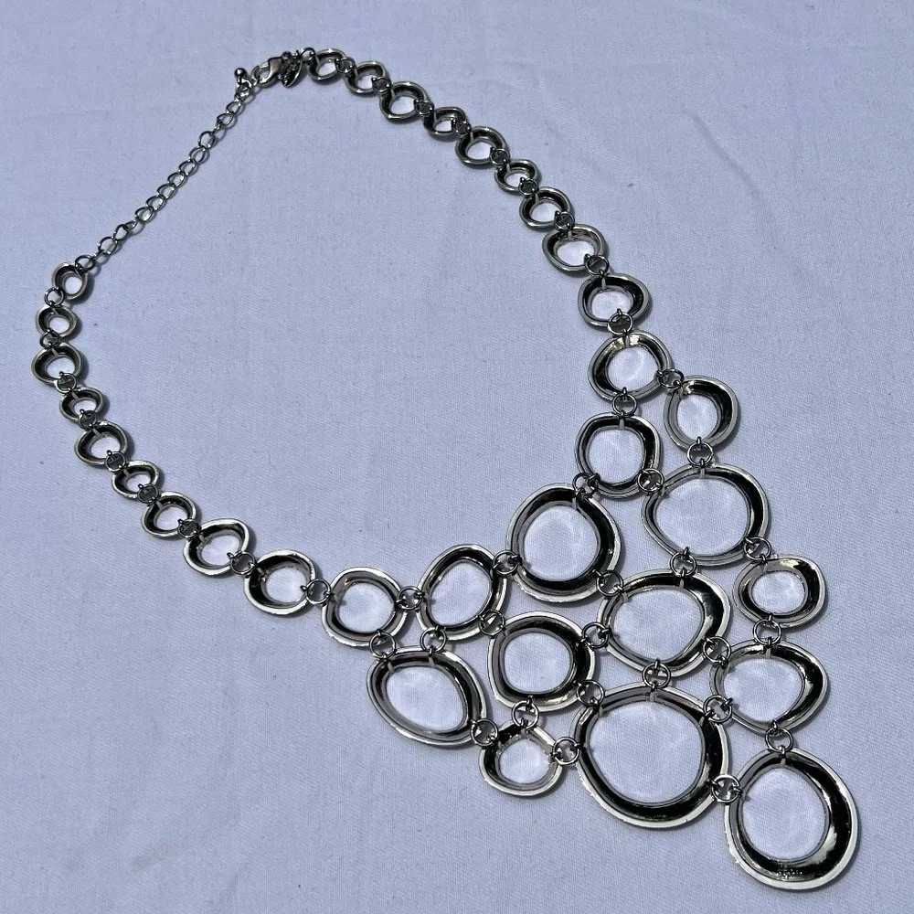 Lia Sophia Silver Tone Torrent Necklace - Picture 2 of 6